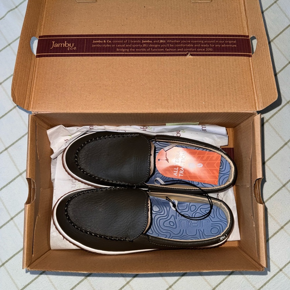 JBU Black Loafers Slip-Ons Comfortable Casual